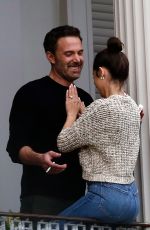 ANA DE ARMAS and Ben Affleck Kissing on a Balcony in New Orleans 11/19/2020