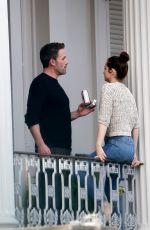 ANA DE ARMAS and Ben Affleck Kissing on a Balcony in New Orleans 11/19/2020