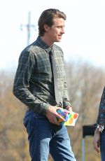 ANNA PAQUIN on the Set of Modern Love in New York 11/06/2020