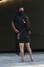 ARIANA GRANDE in a Short Dress and Over-the-knee Boots Out Shopping in Beverly Hills 11/14/2020