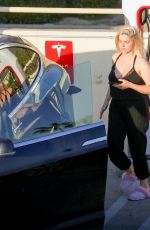 ARIEL WINTER at a Charging Station in Burbank 11/12/2020