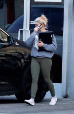ARILE WINTER Leaves a Studio in Los Angeles 11/09/2020