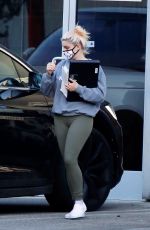 ARILE WINTER Leaves a Studio in Los Angeles 11/09/2020