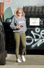 ARILE WINTER Leaves a Studio in Los Angeles 11/09/2020
