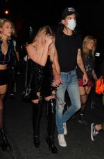 ASHLEY BENSON and G-Eazy Arrives at Halloween Party in Los Angeles 10/31/2020