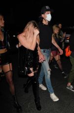 ASHLEY BENSON and G-Eazy Arrives at Halloween Party in Los Angeles 10/31/2020