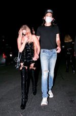 ASHLEY BENSON and G-Eazy Arrives at Halloween Party in Los Angeles 10/31/2020