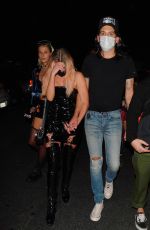 ASHLEY BENSON and G-Eazy Arrives at Halloween Party in Los Angeles 10/31/2020