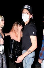 ASHLEY BENSON and G-Eazy Arrives at Halloween Party in Los Angeles 10/31/2020