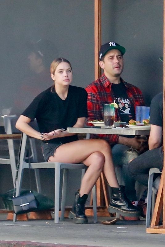 ASHLEY BENSON and G-Eazy Out for Lunch in Los Angeles 11/02/2020