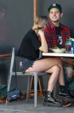 ASHLEY BENSON and G-Eazy Out for Lunch in Los Angeles 11/02/2020