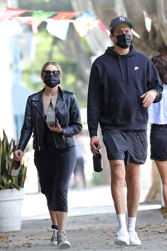 ASHLEY BENSON and G-Eazy Out Shopping and Getting Lunch in Los Angeles 11/05/2020