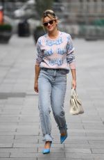 ASHLEY BENSON in Denim Arrives at Heart Radio Show in London 11/06/2020