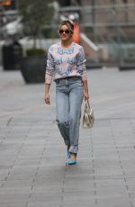 ASHLEY BENSON in Denim Arrives at Heart Radio Show in London 11/06/2020
