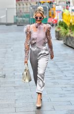 ASHLEY ROBERTS Arrives at Heart Radio Breakfast Show in London 11/09/2020