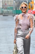 ASHLEY ROBERTS Arrives at Heart Radio Breakfast Show in London 11/09/2020