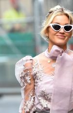 ASHLEY ROBERTS Arrives at Heart Radio Breakfast Show in London 11/09/2020