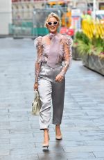 ASHLEY ROBERTS Arrives at Heart Radio Breakfast Show in London 11/09/2020