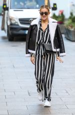 ASHLEY ROBERTS Arrives at Heart Radio in London 11/23/2020