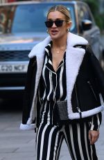 ASHLEY ROBERTS Arrives at Heart Radio in London 11/23/2020