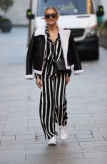 ASHLEY ROBERTS Arrives at Heart Radio in London 11/23/2020
