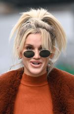 ASHLEY ROBERTS Arrives at Heart Radio in London 11/24/2020