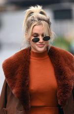ASHLEY ROBERTS Arrives at Heart Radio in London 11/24/2020