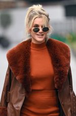 ASHLEY ROBERTS Arrives at Heart Radio in London 11/24/2020