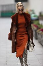 ASHLEY ROBERTS Arrives at Heart Radio in London 11/24/2020
