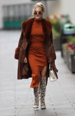 ASHLEY ROBERTS Arrives at Heart Radio in London 11/24/2020