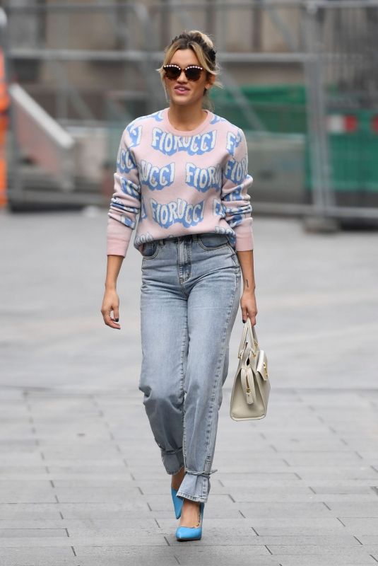 ASHLEY ROBERTS Arrives at Heart Radio Show in London 11/06/2020