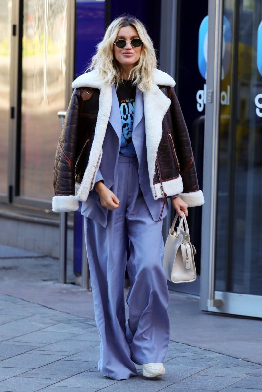 ASHLEY ROBERTS Leaves Global Studios in London 11/04/2020