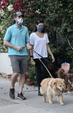 AUBREY PLAZA and Jeff Baena Out with Her Dogs in Los Angeles 11/01/2020