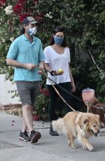 AUBREY PLAZA and Jeff Baena Out with Her Dogs in Los Angeles 11/01/2020