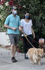AUBREY PLAZA and Jeff Baena Out with Her Dogs in Los Angeles 11/01/2020