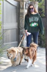 AUBREY PLAZA Out with Her Dogs in Los Angeles 11/21/2020