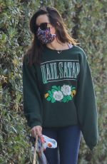 AUBREY PLAZA Out with Her Dogs in Los Angeles 11/21/2020