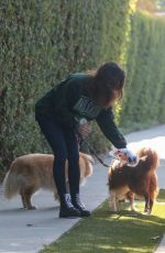 AUBREY PLAZA Out with Her Dogs in Los Angeles 11/21/2020