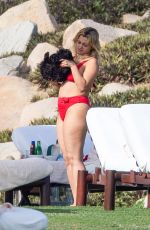 BEBE REXHA in a Red Bikini in Cabo San Lucas 11/01/2020