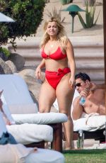 BEBE REXHA in a Red Bikini in Cabo San Lucas 11/01/2020