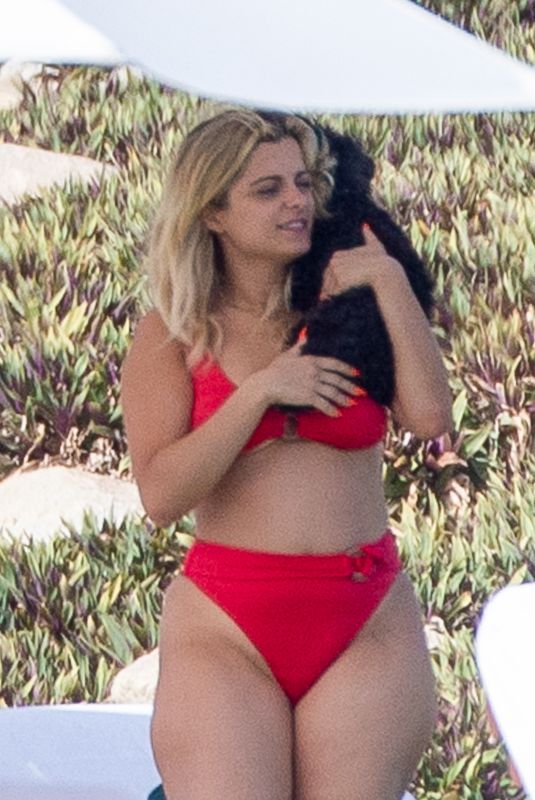 BEBE REXHA in a Red Bikini in Cabo San Lucas 11/01/2020