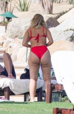 BEBE REXHA in a Red Bikini in Cabo San Lucas 11/01/2020