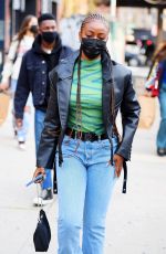 BELLA HADID and JUSTINE SKYE Out Shopping in New York 11/17/2020