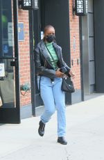 BELLA HADID and JUSTINE SKYE Out Shopping in New York 11/17/2020