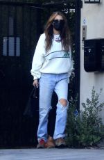 BELLA HADID Leaves a Studio in Los Angeles 11/11/2020