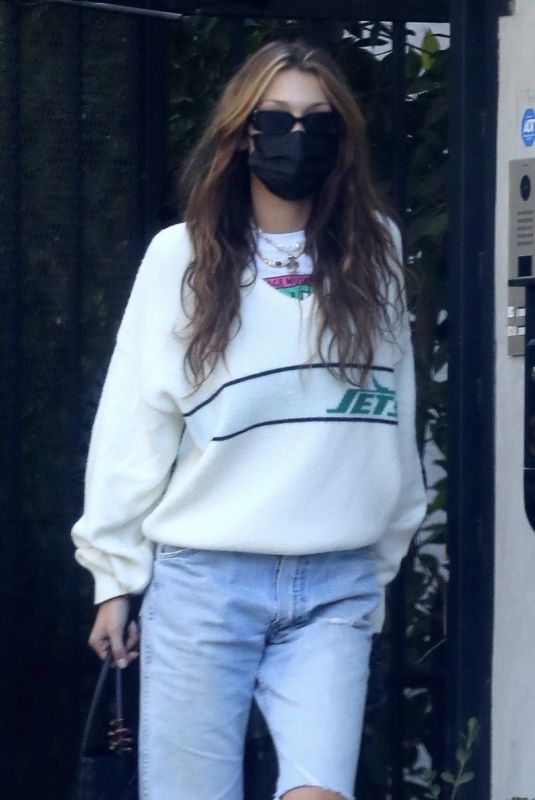 BELLA HADID Leaves a Studio in Los Angeles 11/11/2020
