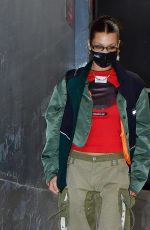 BELLA HADID Leaves Givenchy Campaign Shoot in New York 11/21/2020