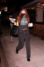 BELLA HADID Night Out in Beverly Hills 11/11/2020