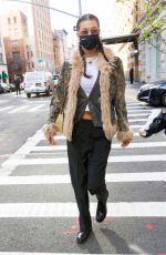 BELLA HADID Out and About in New York 11/19/2020