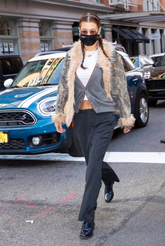 BELLA HADID Out and About in New York 11/19/2020
